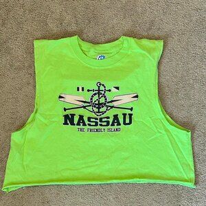 Nassau sleeveless cropped tank